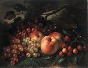 George Henry Hall Peaches Grapes and Cherries